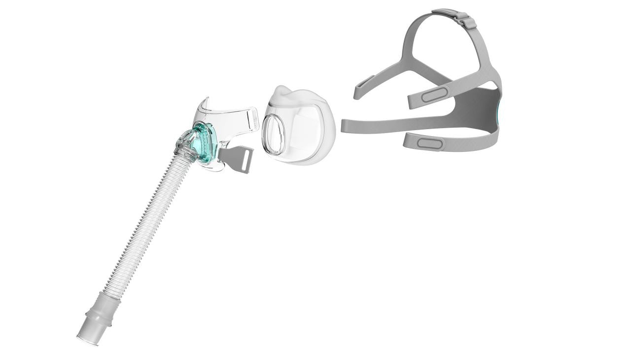 BMC F6 Full Face Mask Fit Pack, includes all sizes and components for respiratory protection.