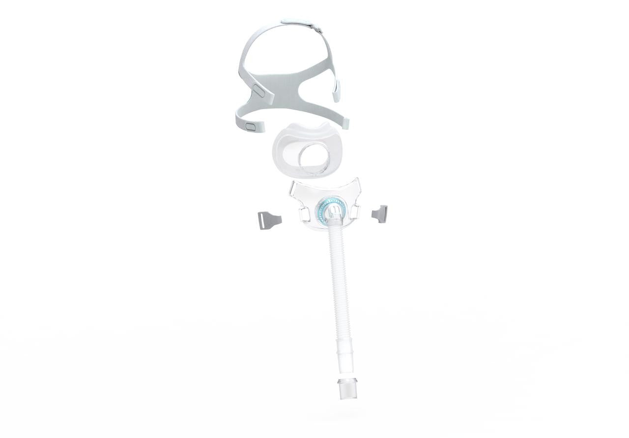 BMC F6 Full Face Mask Fit pack, full face mask for respiratory protection with all sizes included.