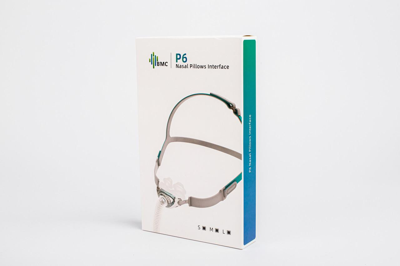 BMC N6 Nasal Mask Fitpack, all sizes included, packaging box with nasal mask illustration.