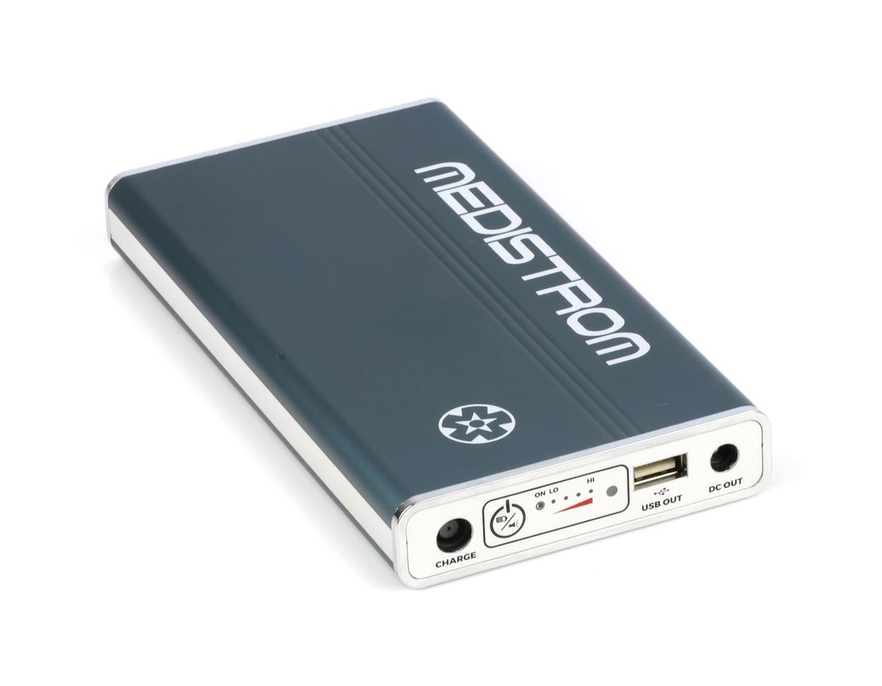 Choice One Medical Medistrom Pilot-24 Lite CPAP Battery, portable medical device with USB output and charging port for sleep apnea therapy.