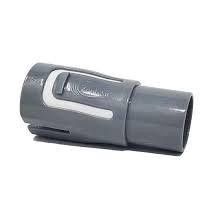 Choice One Medical Zephair Hose Connector, a grey plastic medical hose connector with a smooth, cylindrical design.