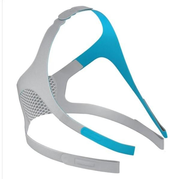 Evora Full Face Mask Headgear, a lightweight and adjustable protective headgear with breathable mesh materials and a comfortable foam padding.
