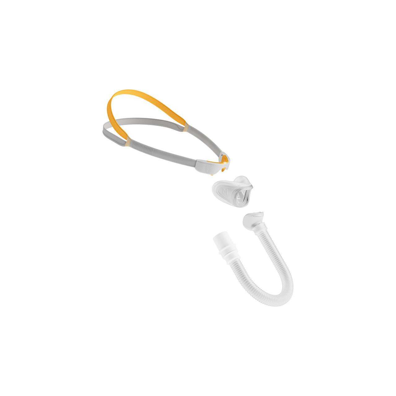 Fisher and Paykel Healthcare Fisher and Paykel Solo Nasal Interface FitPack - all Sizes Included, nasal CPAP mask and tubing for sleep apnea therapy.