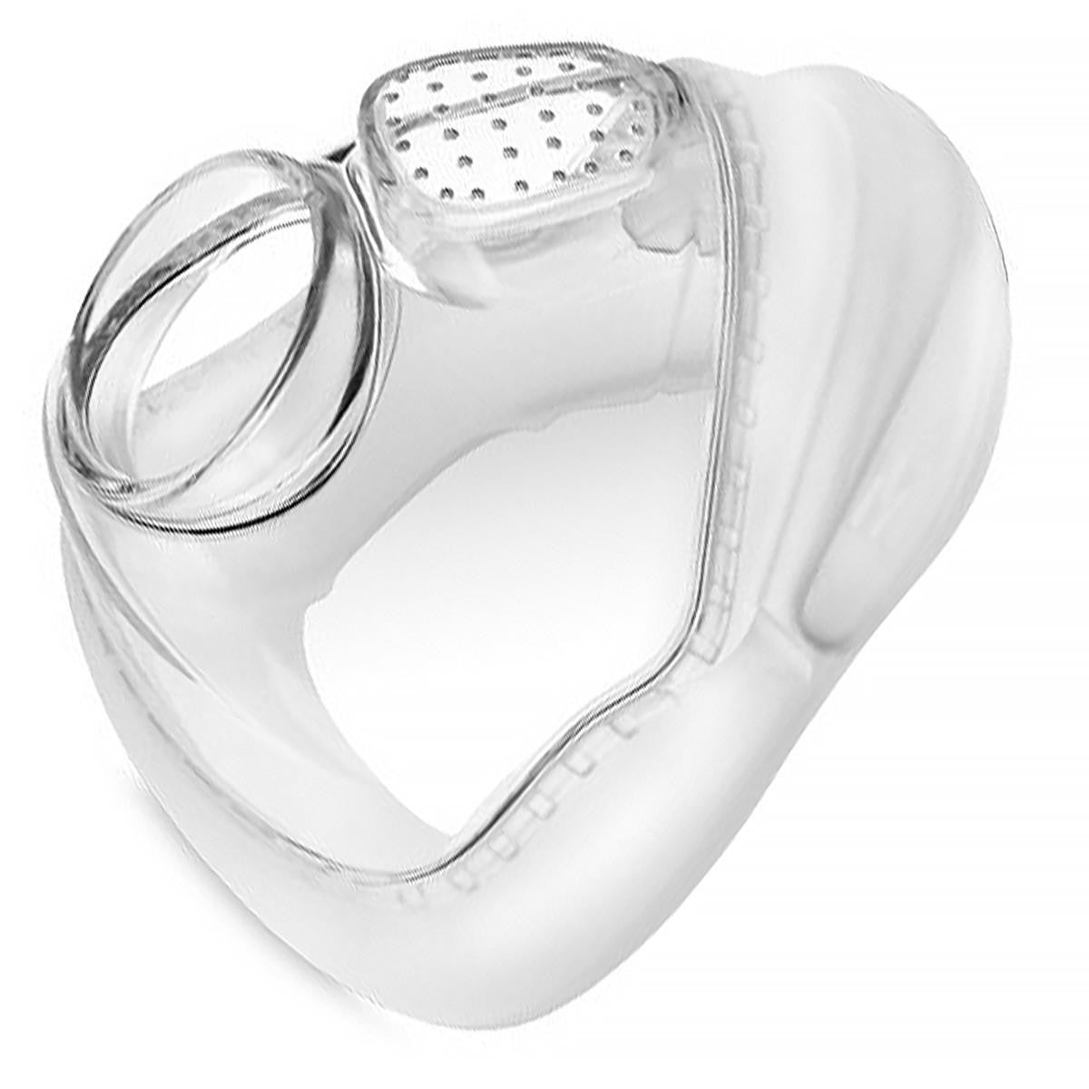 Fisher and Paykel Healthcare Simplus Silicone Seal, clear medical silicone mask seal for respiratory therapy equipment.
