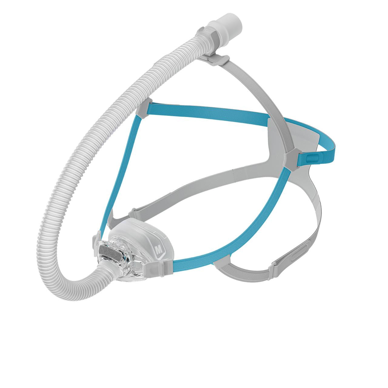 Fisher and Paykel Nova Nasal Mask, medical device for sleep therapy with adjustable straps and breathable nasal cushion.