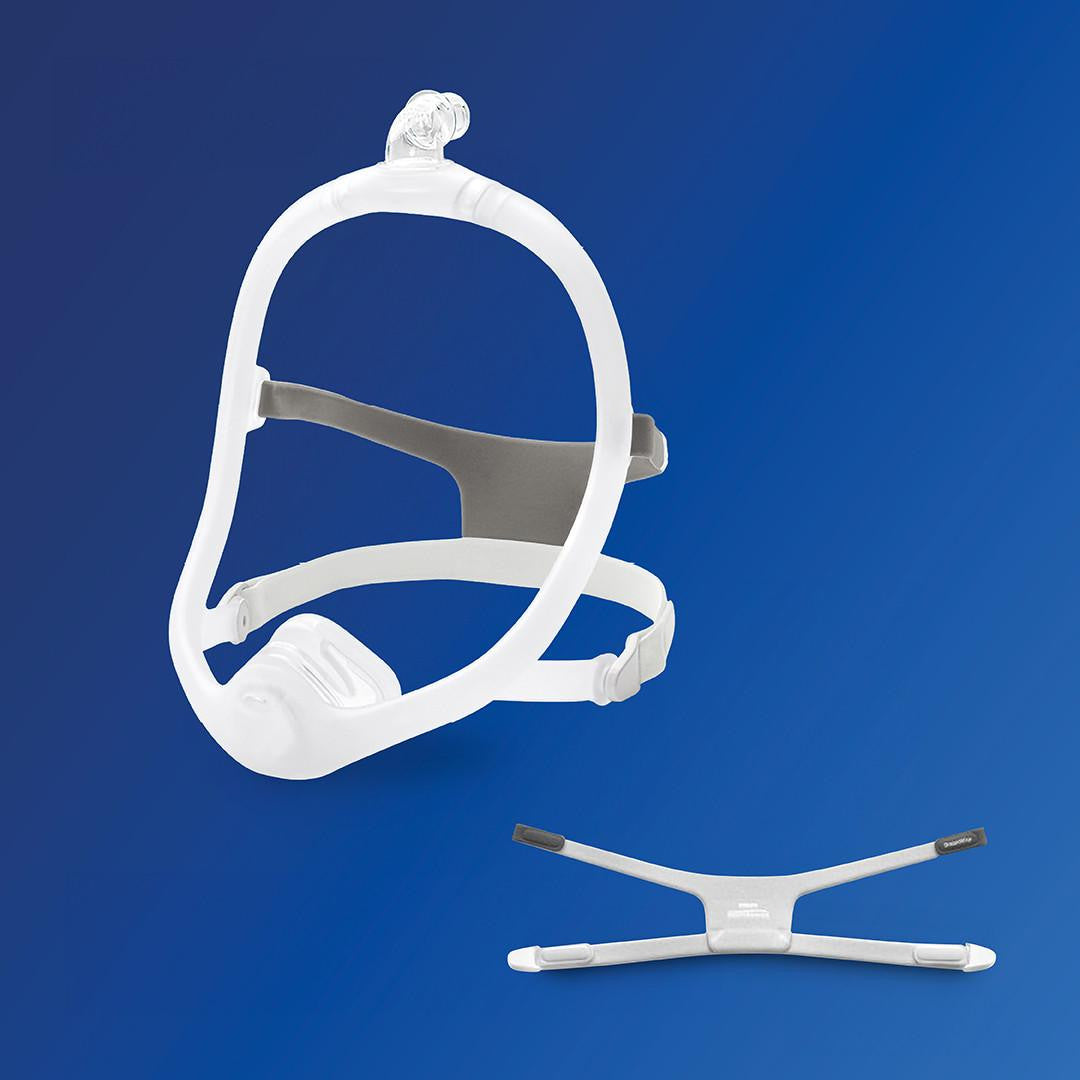Philips Respironics DreamWear CPAP Masks, a set of CPAP mask with headgear and forehead support, designed for sleep apnea therapy.