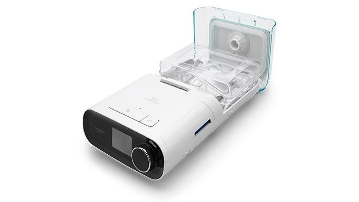 Philips Respironics Philips Dreamstation Bipap Auto Sv Advanced with humidifier, medical breathing device for sleep apnea therapy.