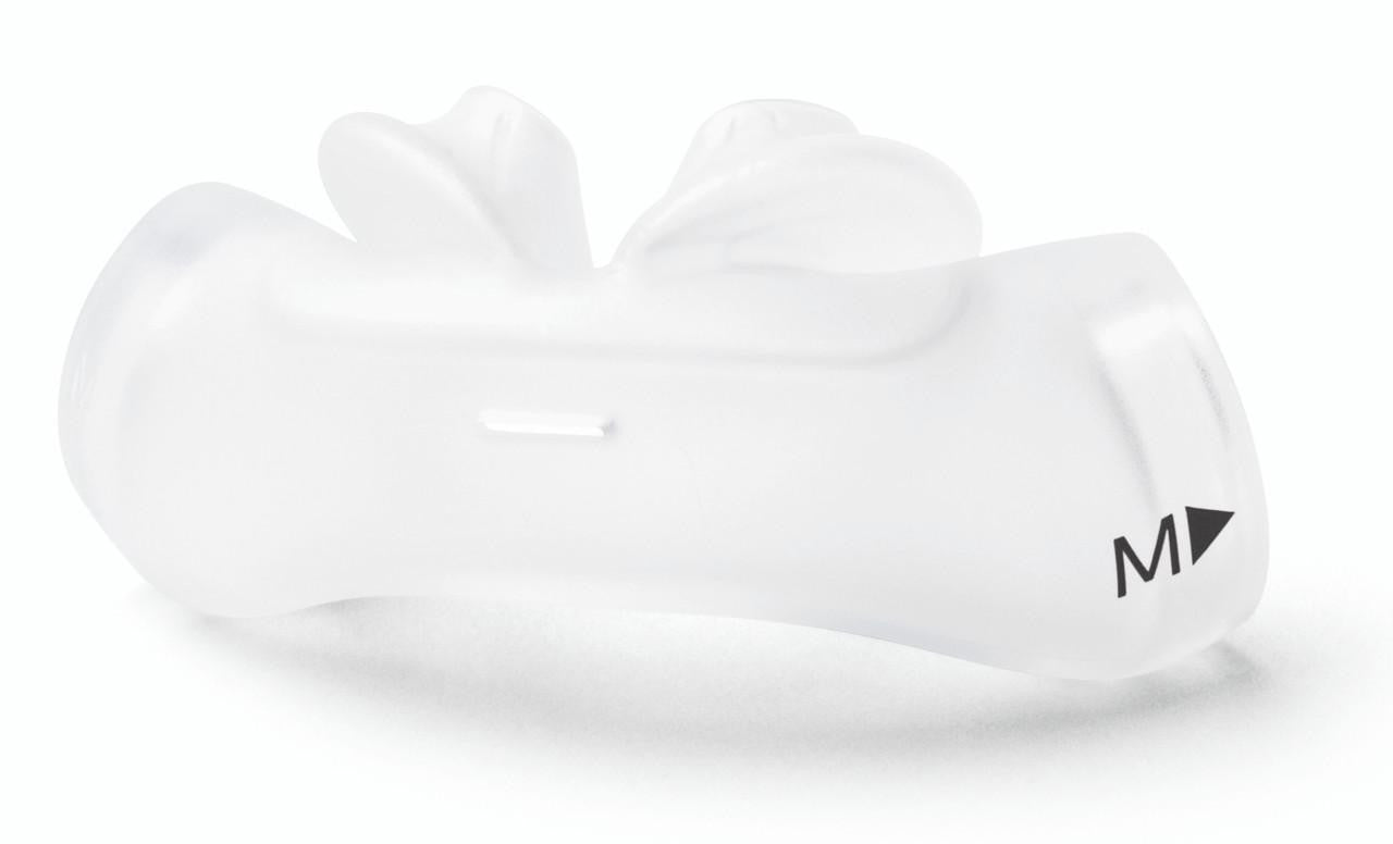 Philips Respironics Philips DreamWear Silicone Pillows CPAP mask, medical device for sleep apnea therapy, lightweight and comfortable design.
