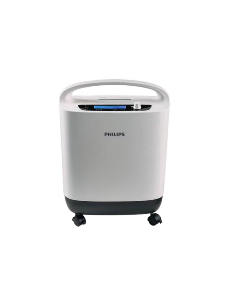 Philips Respironics Philips Oxygenate 5, medical oxygen concentrator with digital display and control knob.