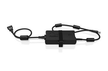 Resmed AirSense 10 90W PSU Power Supply Unit, a black electronic power supply with attached cables for Resmed medical device
