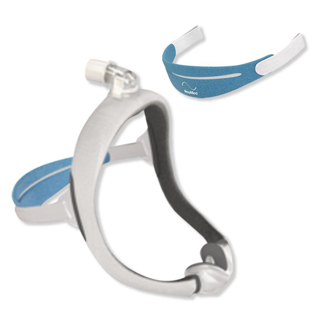 Resmed Airtouch N30i, nasal CPAP face mask with adjustable headgear for sleep apnea therapy.