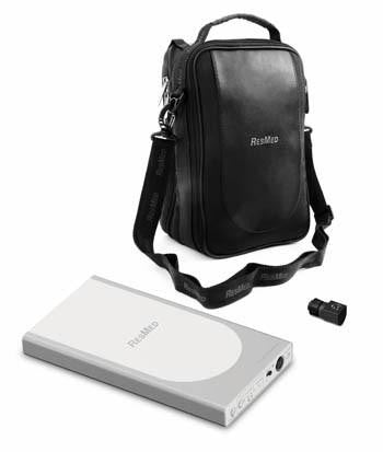 Resmed Power station II - RPSII-V2 Battery Kit ROW, portable battery pack with carrying case and charging cable for medical devices.