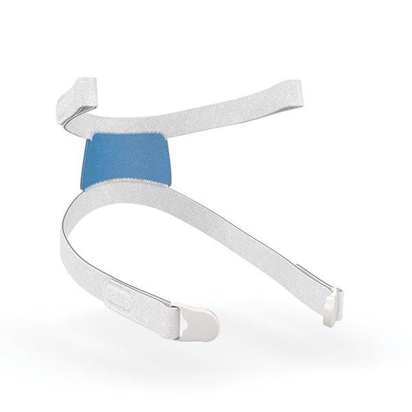 ResMed AirFit™ F30i Mask Headgear, medical CPAP mask headgear with adjustable straps and Velcro fasteners for comfortable fit.