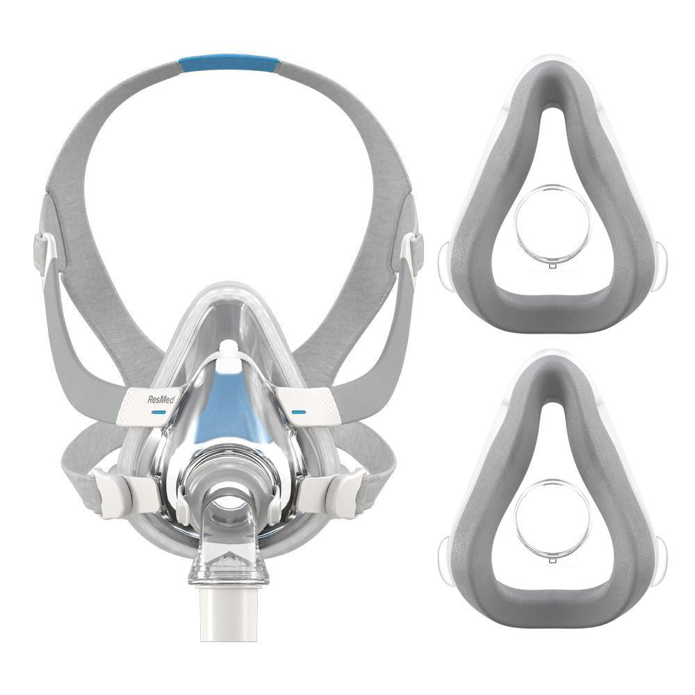 ResMed AirTouch F20 starter kit, CPAP mask and accessories for sleep apnea therapy.
