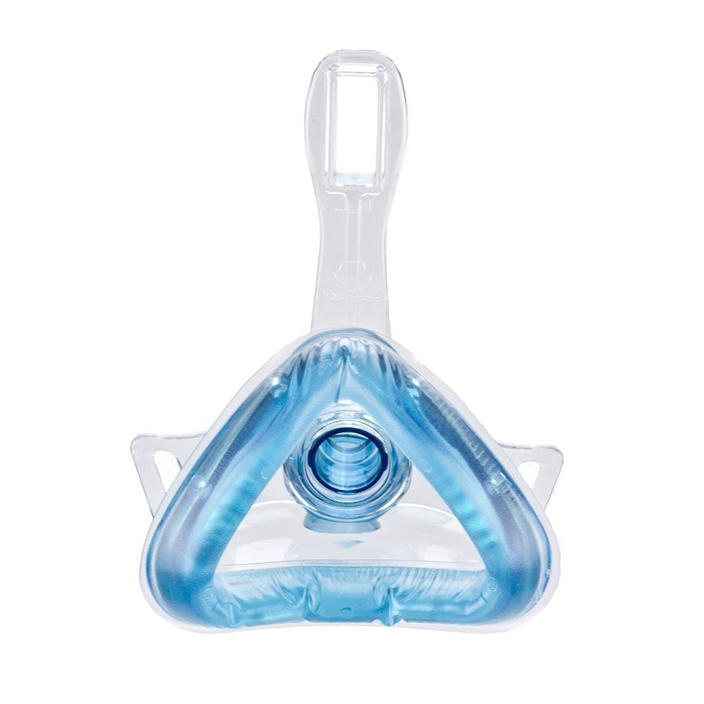 Sleepnet MiniMe 2 pediatric Nasal Mask, clear mask designed for child's nasal use with adjustable strap and soft silicone seal for comfortable fit.