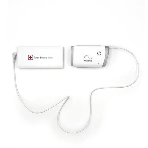 Zopec Explore Mini, portable medical device for health monitoring with connected components for easy use.